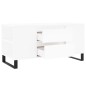 vidaXL Mesa de centro madera de ingeniería blanco 102x44,5x50 cm vidaXL Mesa de centro madera de ingeniería blanco 102x44,5x50 cm