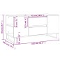 vidaXL Mesa de centro madera de ingeniería blanco 102x44,5x50 cm vidaXL Mesa de centro madera de ingeniería blanco 102x44,5x50 cm