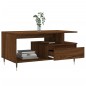 vidaXL Mesa de centro madera contrachapada roble marrón 90x49x45 cm vidaXL Mesa de centro madera contrachapada roble marrón 90x49x45 cm