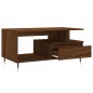vidaXL Mesa de centro madera contrachapada roble marrón 90x49x45 cm vidaXL Mesa de centro madera contrachapada roble marrón 90x49x45 cm