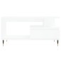vidaXL Mesa de centro madera contrachapada blanca 90x49x45 cm