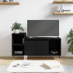 vidaXL Mueble para TV madera contrachapada negro 100x35x55 cm