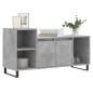 vidaXL Mueble para TV madera contrachapada gris hormigón 100x35x55 cm vidaXL Mueble para TV madera contrachapada gris hormigón 100x35x55 cm