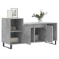 vidaXL Mueble para TV madera contrachapada gris hormigón 100x35x55 cm vidaXL Mueble para TV madera contrachapada gris hormigón 100x35x55 cm