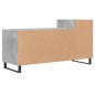 vidaXL Mueble para TV madera contrachapada gris hormigón 100x35x55 cm vidaXL Mueble para TV madera contrachapada gris hormigón 100x35x55 cm