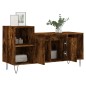 vidaXL Mueble para TV madera contrachapada roble ahumado 100x35x55 cm