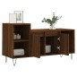 vidaXL Mueble para TV madera contrachapada marrón roble 100x35x55 cm vidaXL Mueble para TV madera contrachapada marrón roble 100x35x55 cm