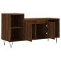 vidaXL Mueble para TV madera contrachapada marrón roble 100x35x55 cm vidaXL Mueble para TV madera contrachapada marrón roble 100x35x55 cm