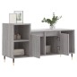 vidaXL Mueble de TV madera contrachapada gris Sonoma 100x35x55 cm vidaXL Mueble de TV madera contrachapada gris Sonoma 100x35x55 cm