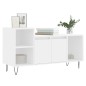 vidaXL Mueble para TV madera contrachapada blanco 100x35x55 cm