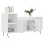 vidaXL Mueble para TV madera contrachapada blanco 100x35x55 cm
