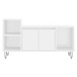 vidaXL Mueble para TV madera contrachapada blanco 100x35x55 cm