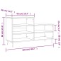 vidaXL Mueble zapatero madera contrachapada blanco 102x36x60 cm vidaXL Mueble zapatero madera contrachapada blanco 102x36x60 cm