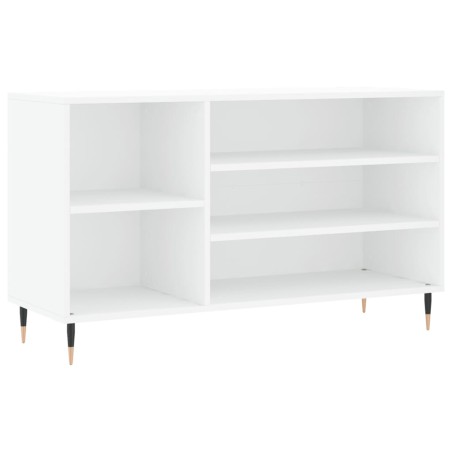 vidaXL Mueble zapatero madera contrachapada blanco 102x36x60 cm