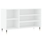 vidaXL Mueble zapatero madera contrachapada blanco 102x36x60 cm vidaXL Mueble zapatero madera contrachapada blanco 102x36x60 cm