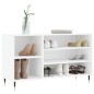 vidaXL Mueble zapatero madera contrachapada blanco 102x36x60 cm vidaXL Mueble zapatero madera contrachapada blanco 102x36x60 cm