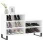 vidaXL Mueble zapatero madera contrachapada blanco 102x36x60 cm vidaXL Mueble zapatero madera contrachapada blanco 102x36x60 cm