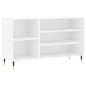vidaXL Mueble zapatero madera contrachapada blanco brillo 102x36x60 cm vidaXL Mueble zapatero madera contrachapada blanco brillo 102x36x60 cm