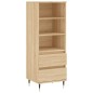 vidaXL Aparador alto madera contrachapada roble Sonoma 40x36x110 cm vidaXL Aparador alto madera contrachapada roble Sonoma 40x36x110 cm