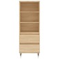 vidaXL Aparador alto madera contrachapada roble Sonoma 40x36x110 cm vidaXL Aparador alto madera contrachapada roble Sonoma 40x36x110 cm