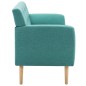 vidaXL Sofá de 3 plazas tapizado de tela verde 172x70x82 cm vidaXL Sofá de 3 plazas tapizado de tela verde 172x70x82 cm