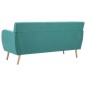 vidaXL Sofá de 3 plazas tapizado de tela verde 172x70x82 cm vidaXL Sofá de 3 plazas tapizado de tela verde 172x70x82 cm