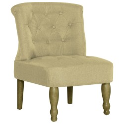 vidaXL Sillón francés de tela verde
