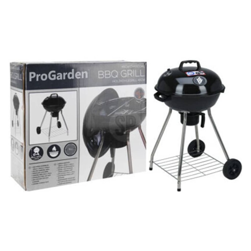 ProGarden Barbacoa sobre ruedas negro ProGarden Barbacoa sobre ruedas negro