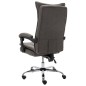 vidaXL Silla de oficina de tela gris