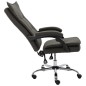 vidaXL Silla de oficina de tela gris