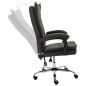 vidaXL Silla de oficina de tela gris