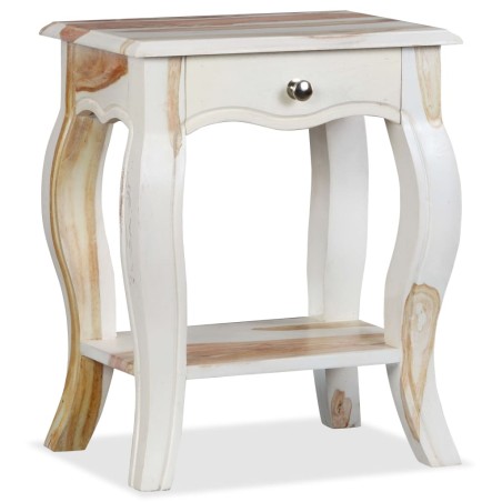 vidaXL Mesita de noche de madera maciza de sheesham 40x30x50 cm