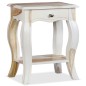 vidaXL Mesita de noche de madera maciza de sheesham 40x30x50 cm