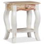 vidaXL Mesita de noche de madera maciza de sheesham 40x30x50 cm
