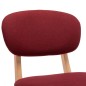 vidaXL Taburetes de cocina 2 unidades tela rojo vino tinto vidaXL Taburetes de cocina 2 unidades tela rojo vino tinto