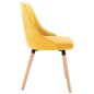 vidaXL Sillas de comedor 2 unidades terciopelo amarillo vidaXL Sillas de comedor 2 unidades terciopelo amarillo