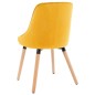 vidaXL Sillas de comedor 2 unidades terciopelo amarillo vidaXL Sillas de comedor 2 unidades terciopelo amarillo