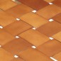 vidaXL Banco de cuero auténtico marrón y madera de mango maciza 150 cm vidaXL Banco de cuero auténtico marrón y madera de mango maciza 150 cm