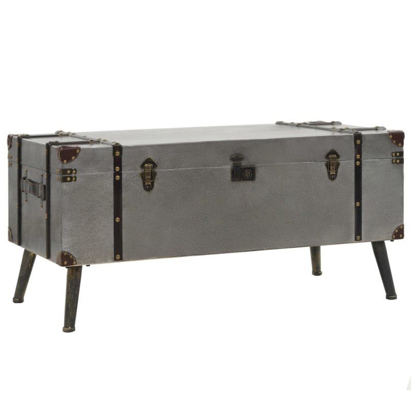 vidaXL Mesa de centro de MDF y aluminio 102x51x47,5 cm vidaXL Mesa de centro de MDF y aluminio 102x51x47,5 cm
