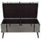 vidaXL Mesa de centro de MDF y aluminio 102x51x47,5 cm vidaXL Mesa de centro de MDF y aluminio 102x51x47,5 cm
