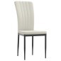 vidaXL Sillas de comedor 2 unidades terciopelo crema vidaXL Sillas de comedor 2 unidades terciopelo crema