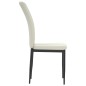 vidaXL Sillas de comedor 2 unidades terciopelo crema vidaXL Sillas de comedor 2 unidades terciopelo crema