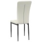 vidaXL Sillas de comedor 2 unidades terciopelo crema vidaXL Sillas de comedor 2 unidades terciopelo crema