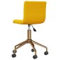 vidaXL Sillas de comedor giratorias 2 uds terciopelo amarillo mostaza