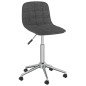 vidaXL Sillas de comedor giratorias 2 unidades tela gris oscuro