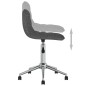 vidaXL Sillas de comedor giratorias 2 unidades tela gris oscuro