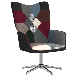 vidaXL Silla de relajación de tela patchwork