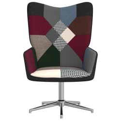 vidaXL Silla de relajación de tela patchwork