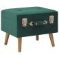 vidaXL Taburete de almacenamiento 40 cm verde de terciopelo vidaXL Taburete de almacenamiento 40 cm verde de terciopelo