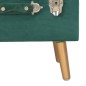 vidaXL Taburete de almacenamiento 40 cm verde de terciopelo vidaXL Taburete de almacenamiento 40 cm verde de terciopelo